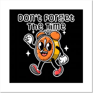 Clock cartoon cute Posters and Art